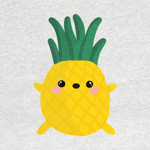 Cute kawaii pineapple by grafitytees